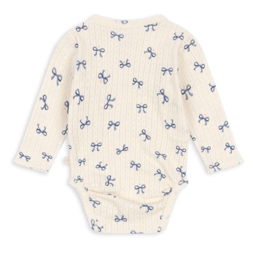 Konges Sløjd Minnie Wrap Long Sleeve Body - Bow Bleu