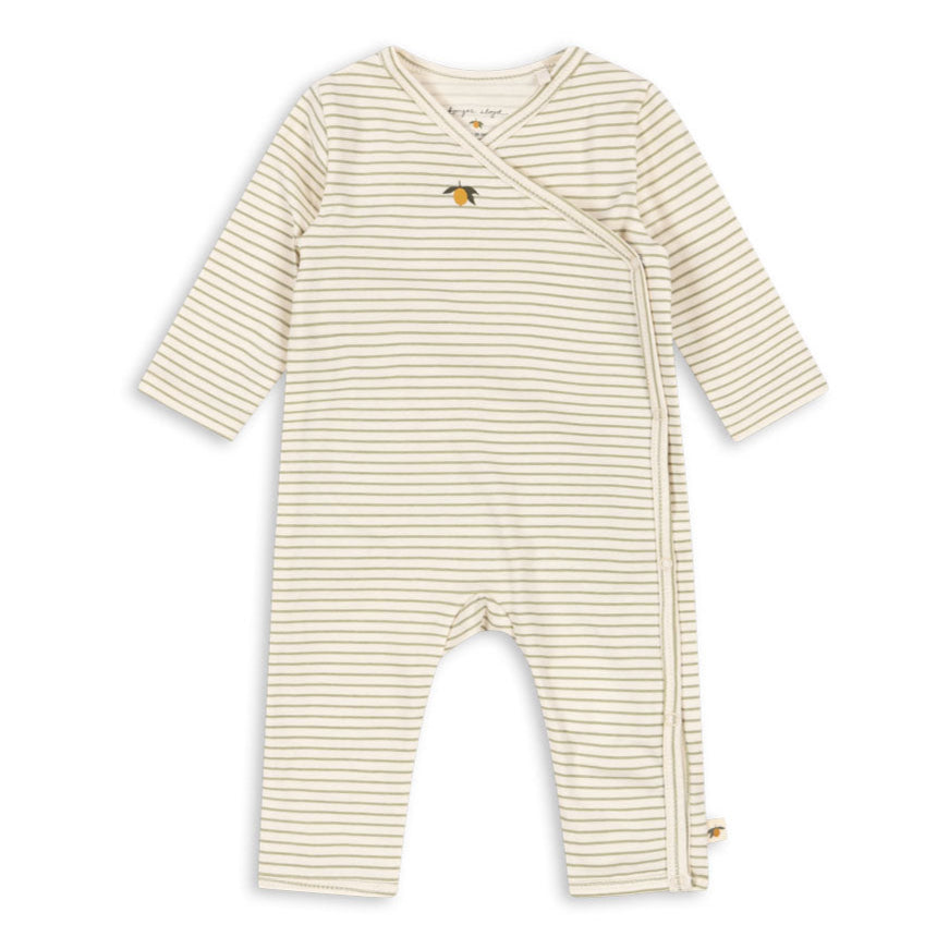 Konges Sløjd Basic Long Sleeve Onesie - Tea Stripe