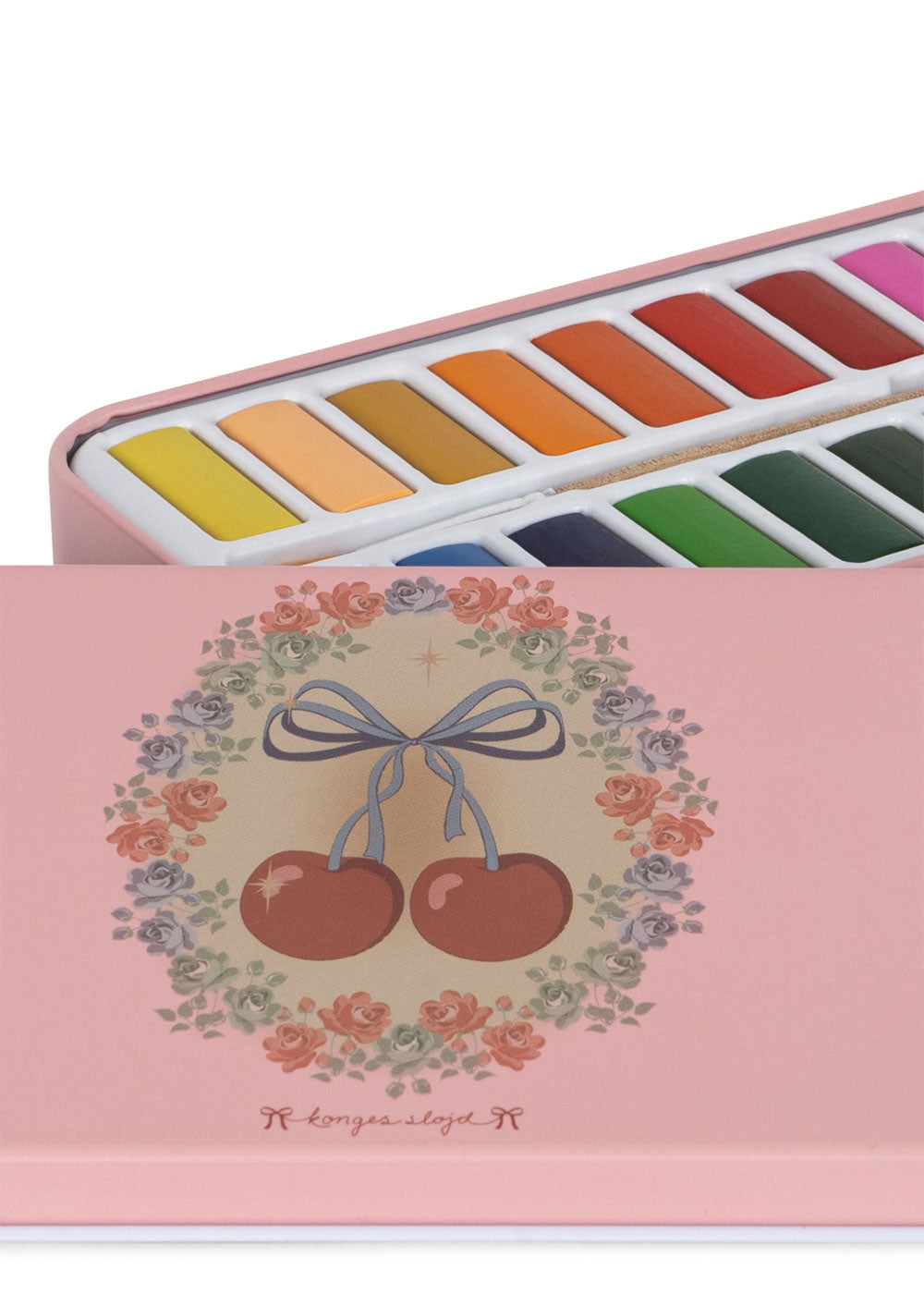 Konges Sløjd Watercolours Tin Box - Cherry Bow