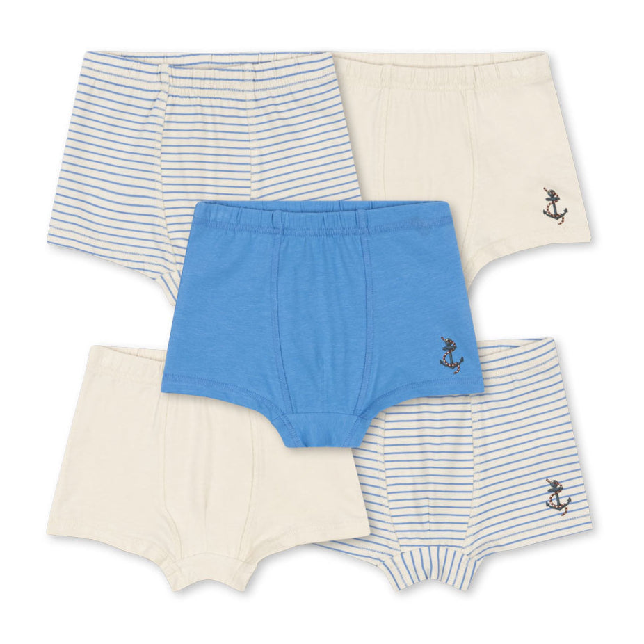 Konges Sløjd Boxers, 5 Pack Box - Stripe Provence Mix