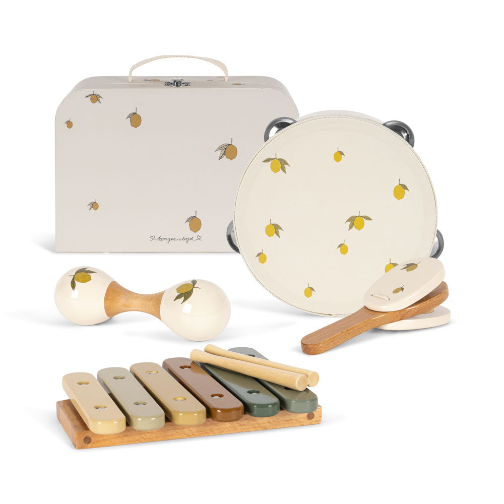 Konges Sløjd Wooden Music Set - Lemon