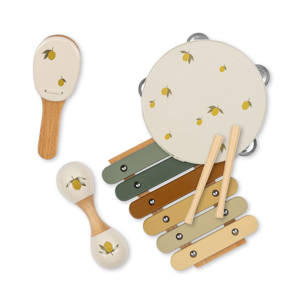 Konges Sløjd Wooden Music Set - Lemon