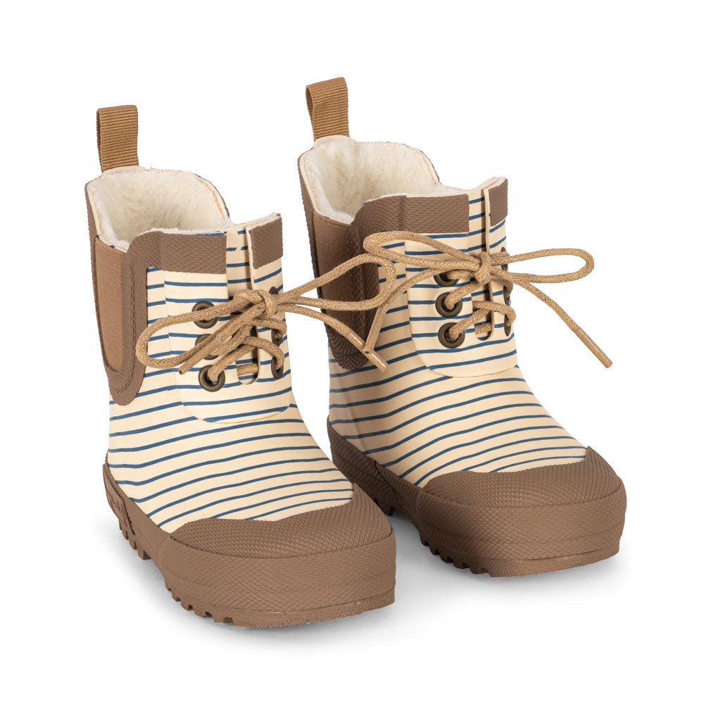 Konges Sløjd Thermo Rain Boot, Warm Lining - Stripe Bluie