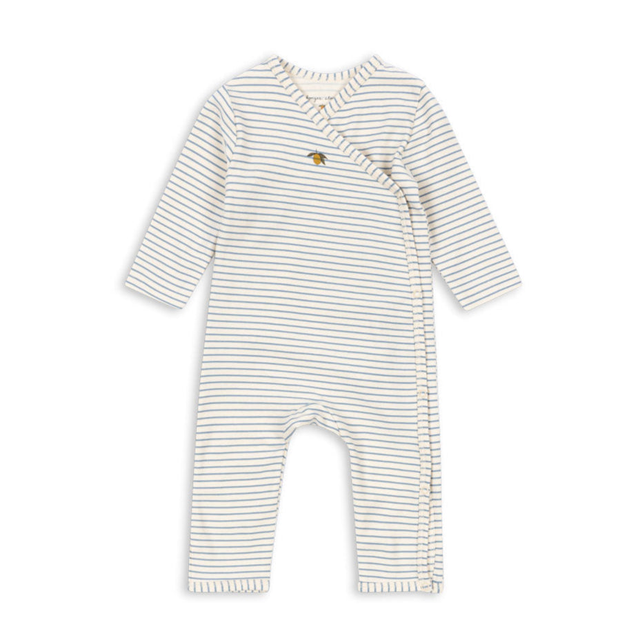 Konges Sløjd Basic Long Sleeve Onesie - Stripe Bluie