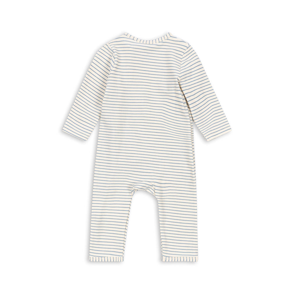 Konges Sløjd Basic Long Sleeve Onesie - Stripe Bluie