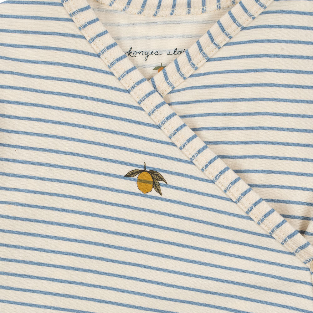 
                  
                    Konges Sløjd Basic Long Sleeve Onesie - Stripe Bluie
                  
                