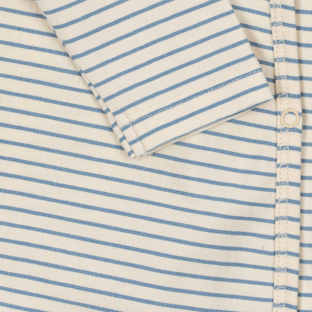 
                  
                    Konges Sløjd Basic Long Sleeve Onesie - Stripe Bluie
                  
                