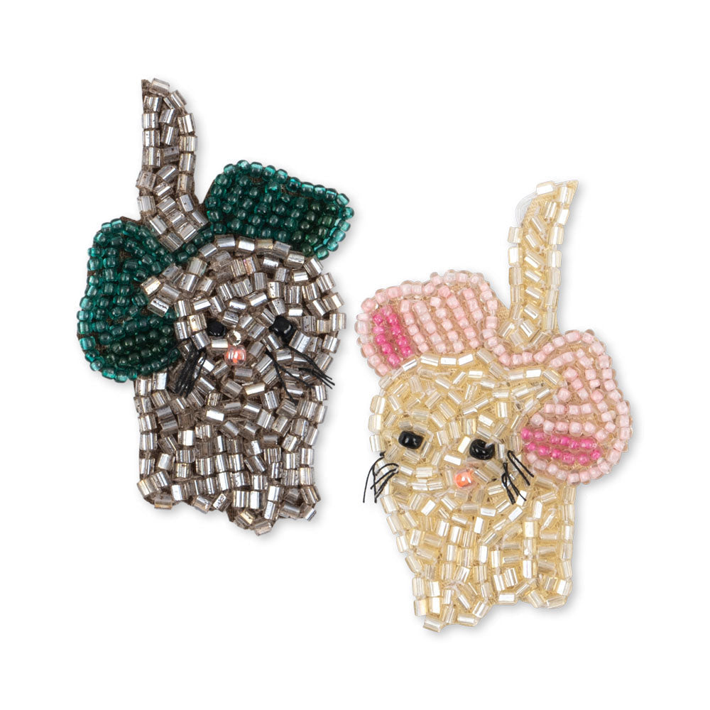 Konges Sløjd Bow Kitty Hairclip, Set of 2