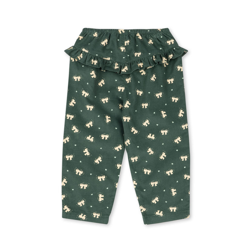 Konges Sløjd Avery Frill Pants - Boucle Hunter Green