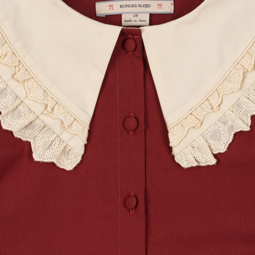 
                  
                    Konges Sløjd Coeur Collar Dress - Red Dahlia
                  
                