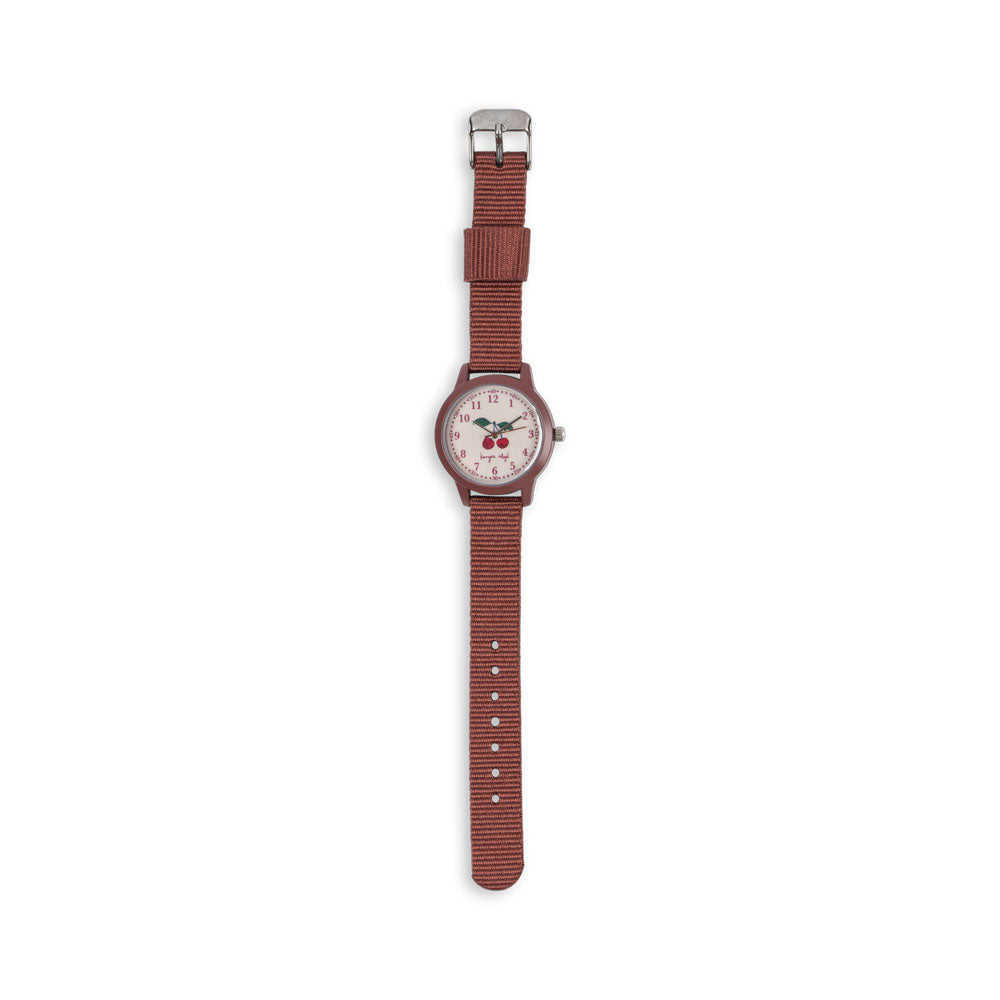 Konges Sløjd Kids Analogue Wrist Watch - Cherry