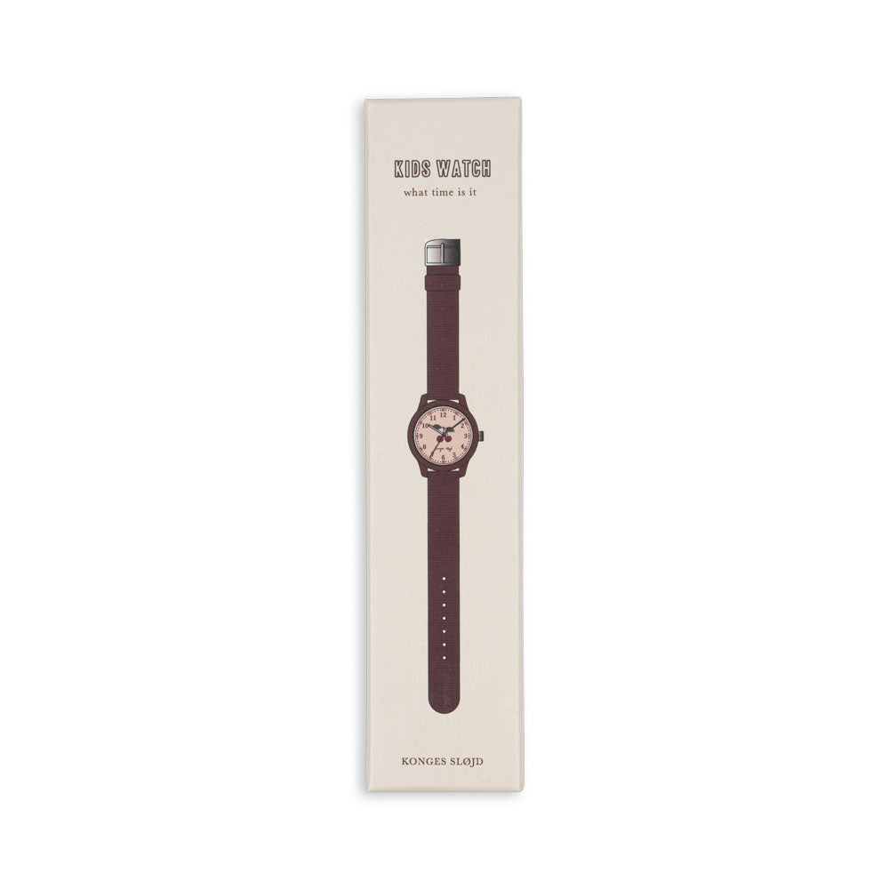 Konges Sløjd Kids Analogue Wrist Watch - Cherry