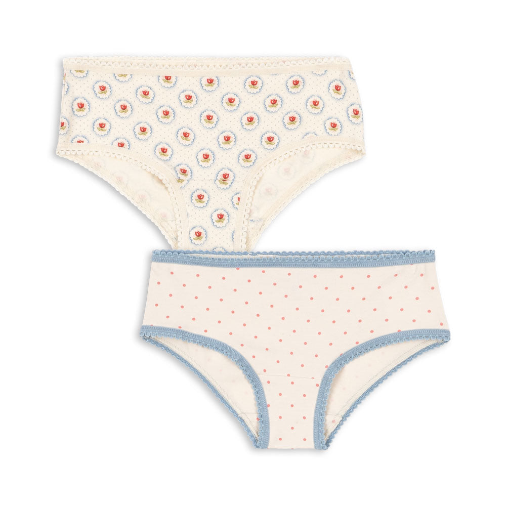 Konges Sløjd Knickers, 2 Pack - Pirouette Dot / Mirage