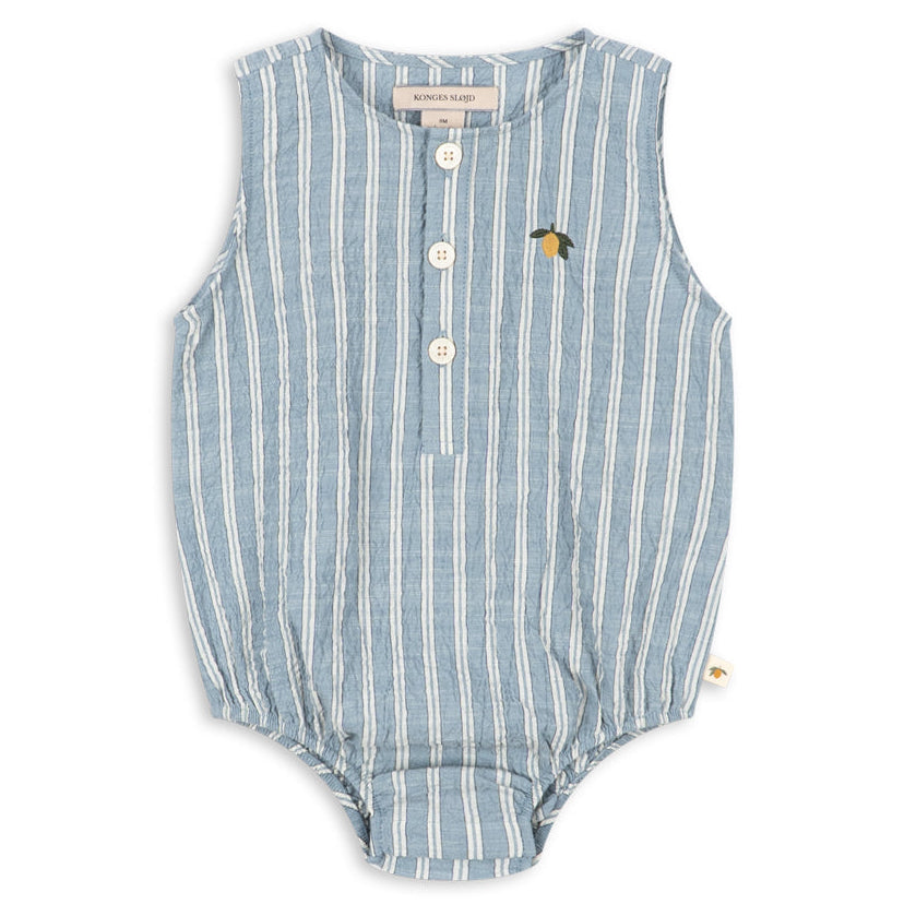 Konges Sløjd Elliot Romper - Trio Bleu Stripe