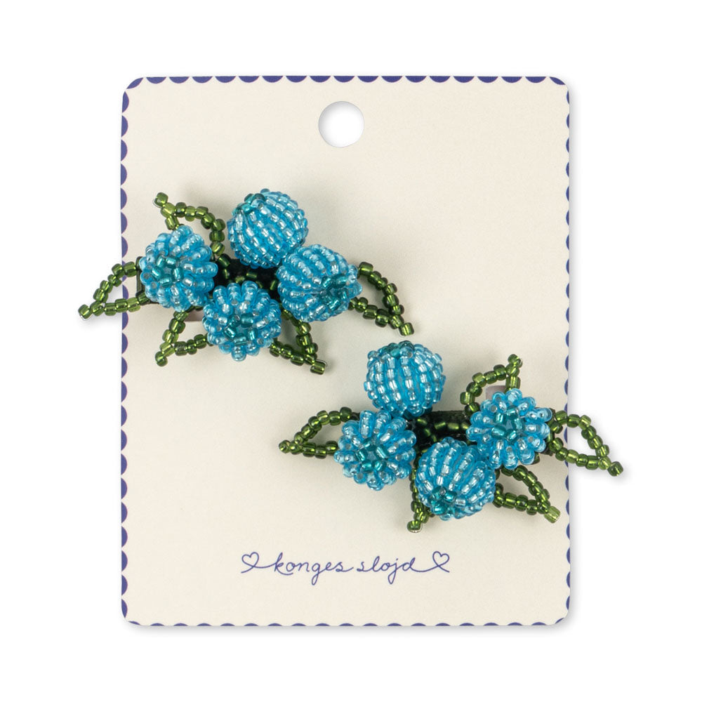 Konges Sløjd 2 Pack Blueberry Beaded Hair Clip