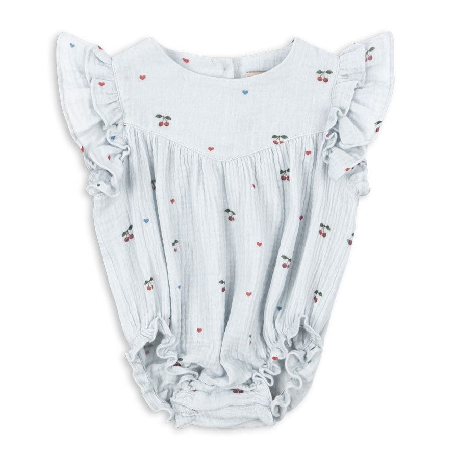 Konges Sløjd Coco Romper - Cherry Blue Coeur