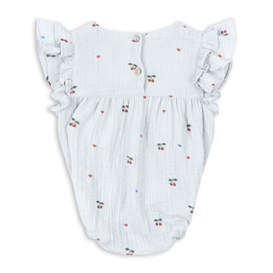 Konges Sløjd Coco Romper - Cherry Blue Coeur