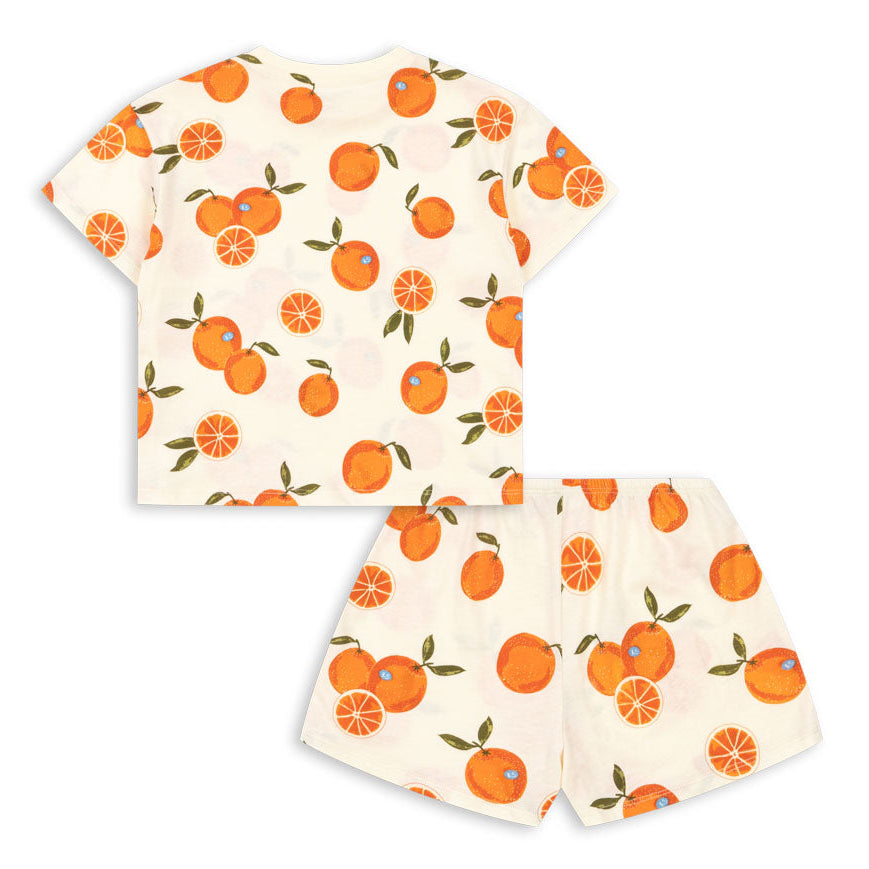 Konges Sløjd Famo Tee & Shorts Set - Arancia Blu