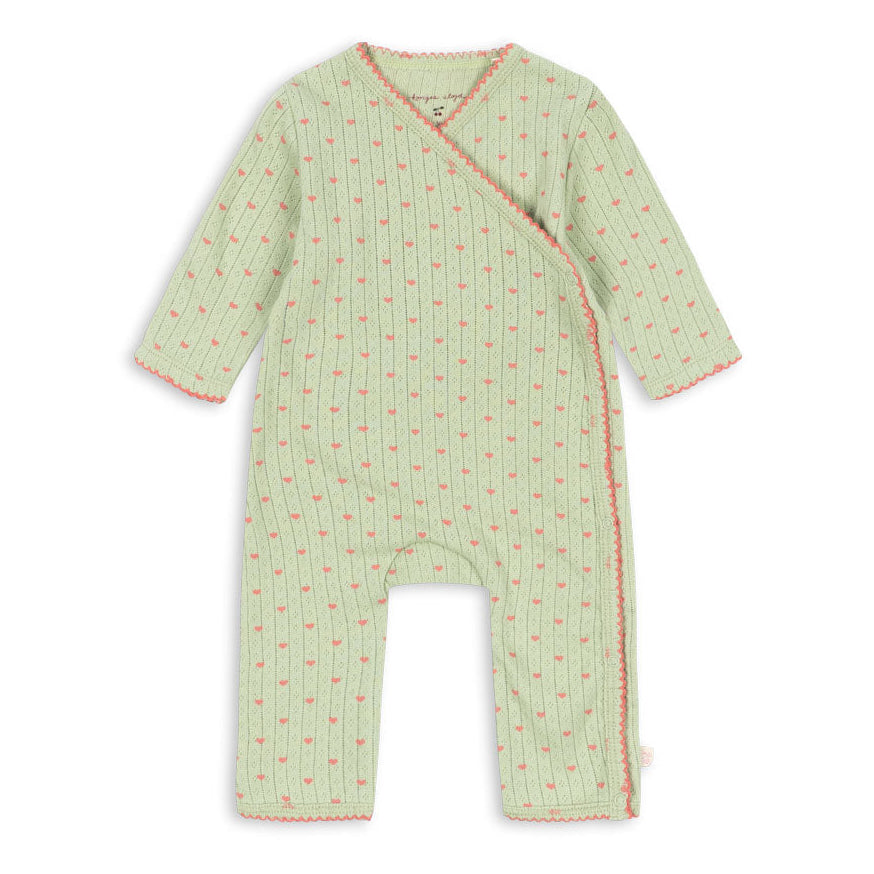 Konges Sløjd Minnie Long Sleeve Wrap Onesie - Coeur Lint