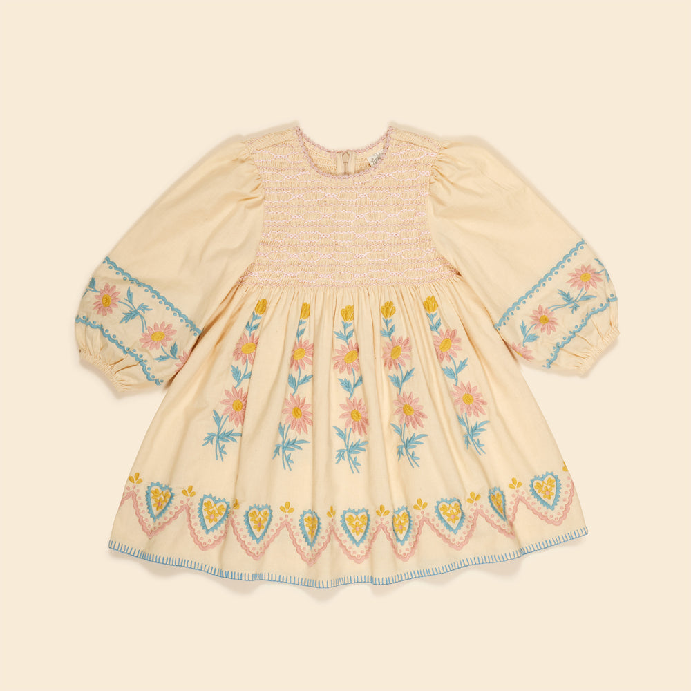 Apolina Penny Smock Dress - Cashew