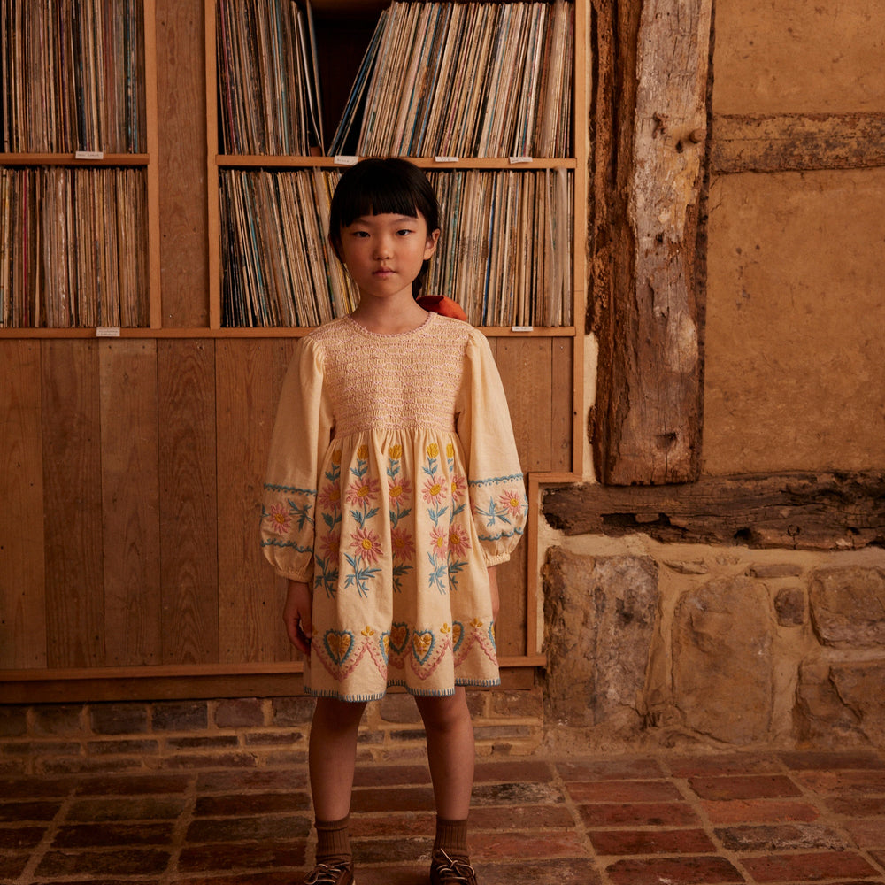 
                  
                    Apolina Penny Smock Dress - Cashew
                  
                
