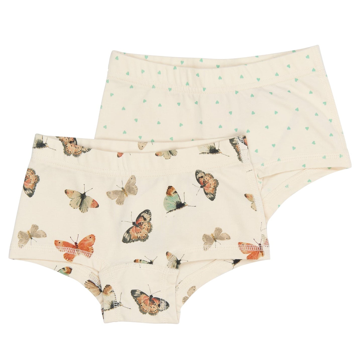 Petit Piao Hipster Knickers, 2 Pack - Butterfly