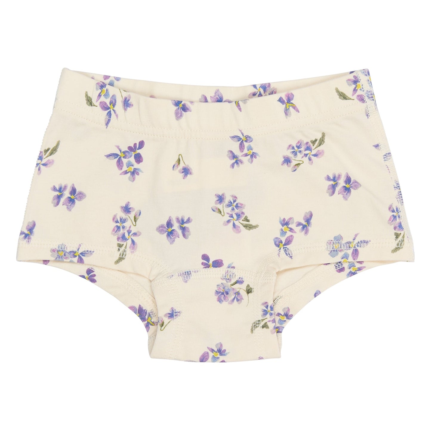 Petit Piao Hipster Knickers, 2 Pack - Eggnog, Viola