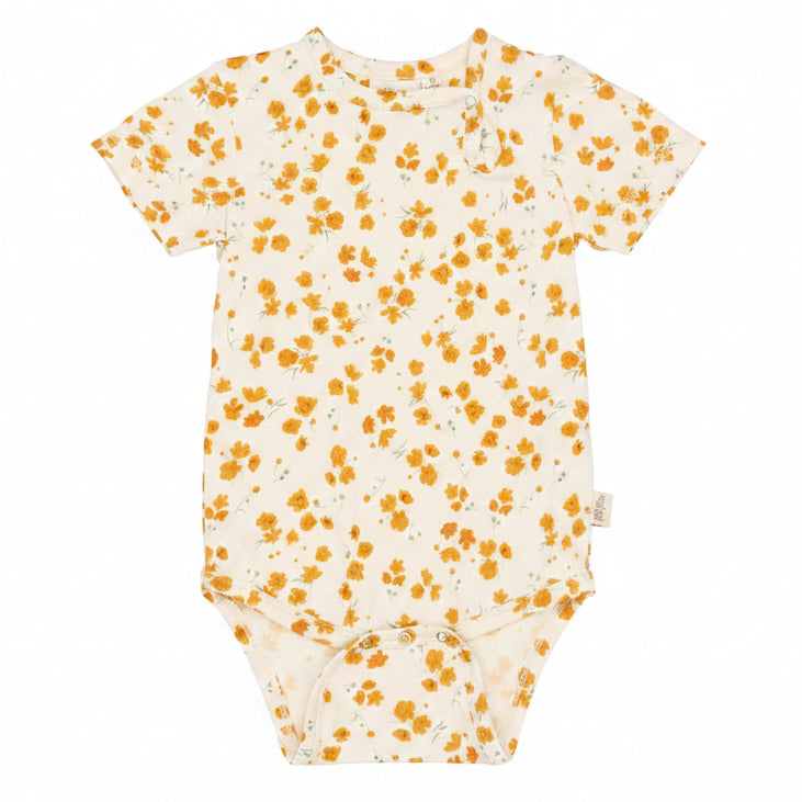 Petit Piao Short Sleeve Bodysuit - Buttercup