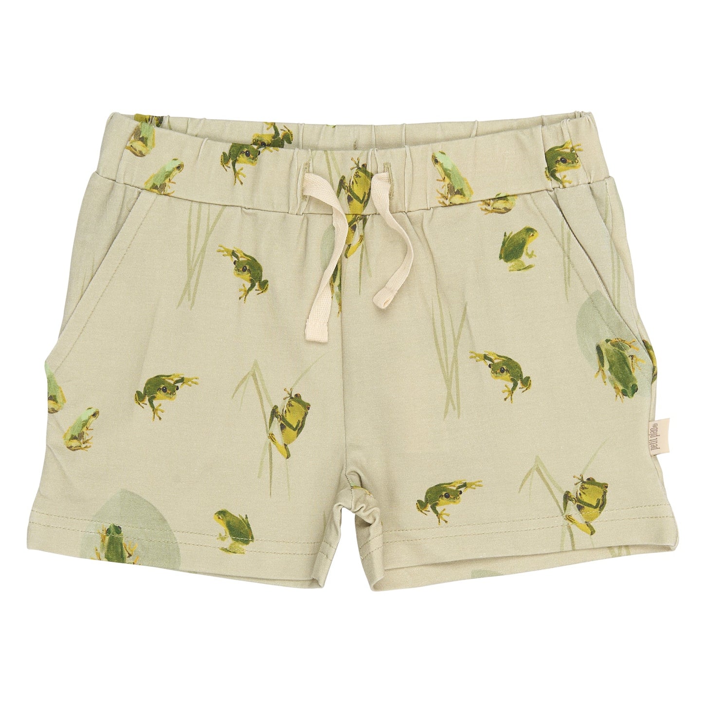 Petit Piao Jersey Shorts - Tidal Foam, Frog