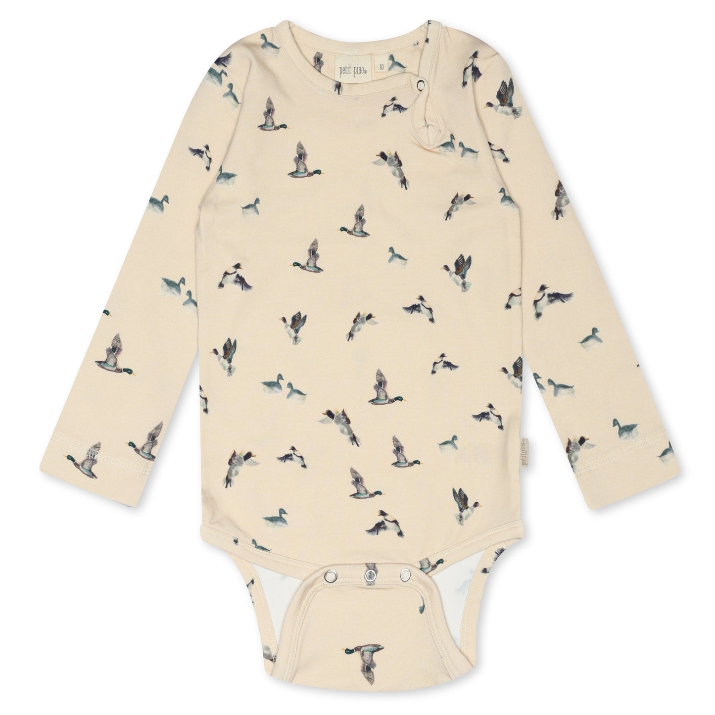 Petit Piao Long Sleeve Bodysuit - Ducks