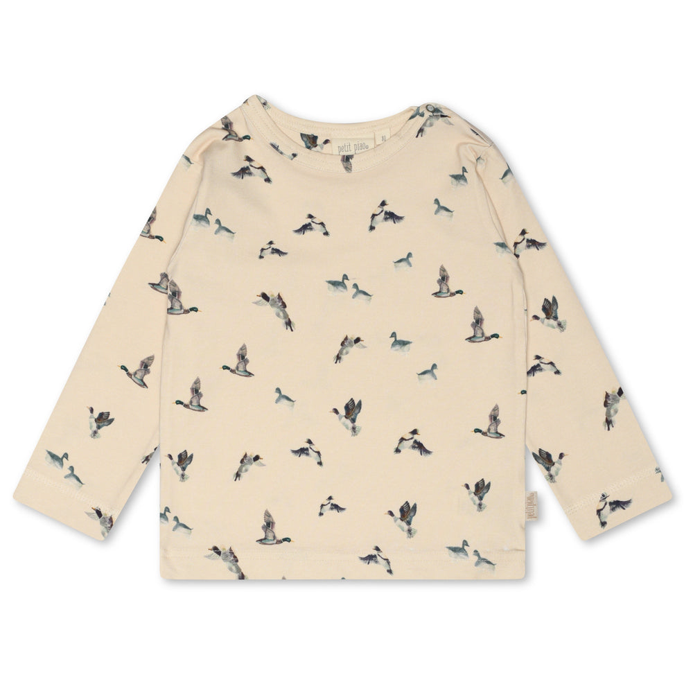 Petit Piao Long Sleeve Tee Shirt - Ducks