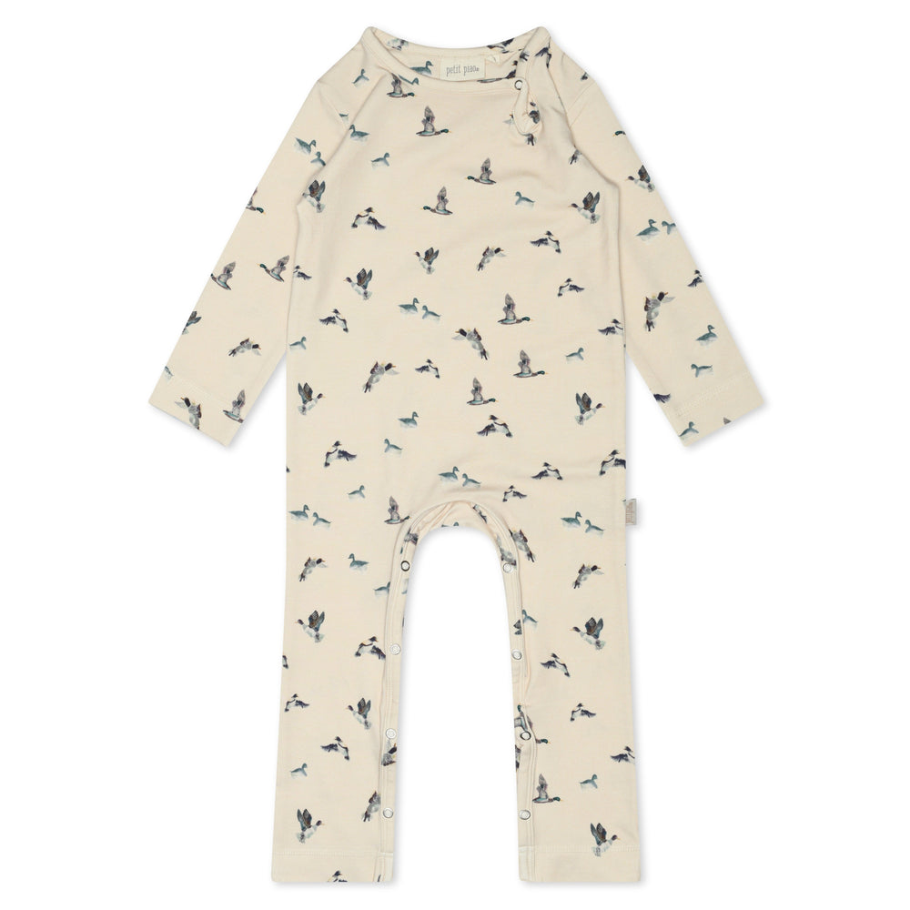 Petit Piao Footed Romper - Ducks