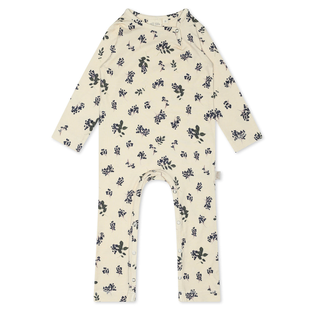 Petit Piao Footed Romper - Elderberry