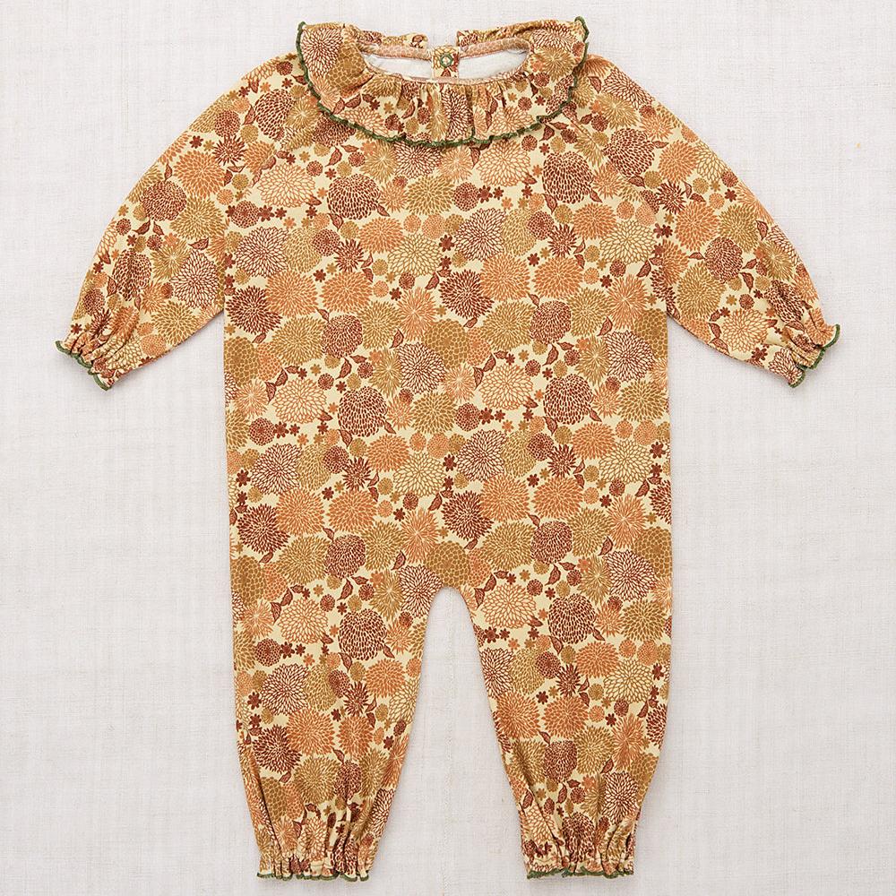 Misha & Puff Baby Pierrot Onesie - Alabaster Chrysanthemum