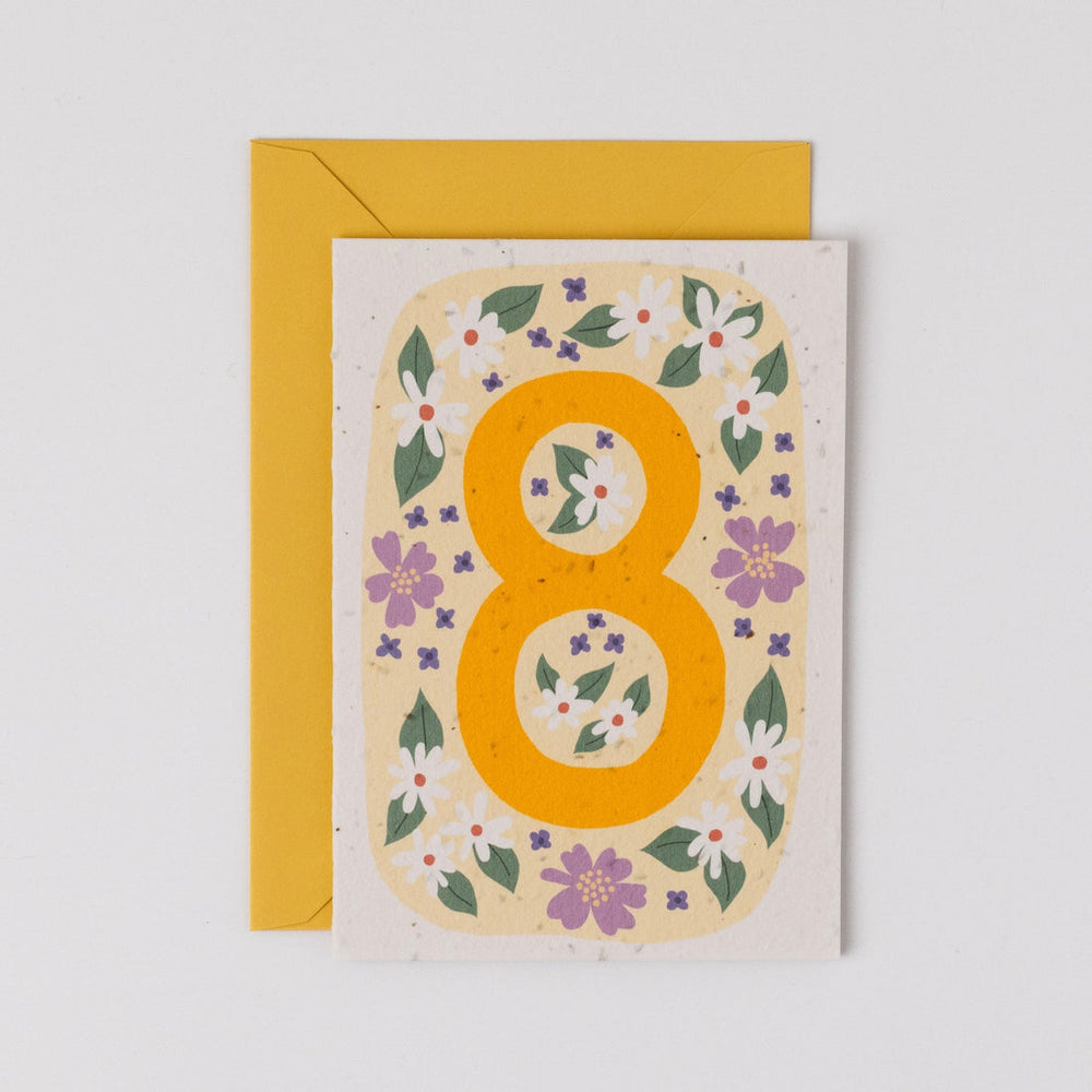 
                  
                    Wildflower plantable eighth birthday card
                  
                