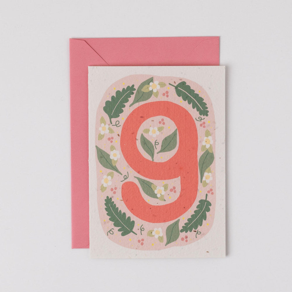 
                  
                    Wildflower plantable ninth birthday card
                  
                
