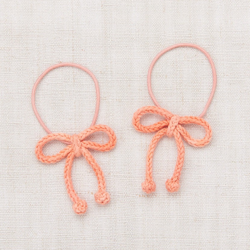 Misha & Puff Popcorn Bow Elastic Set - Flamingo