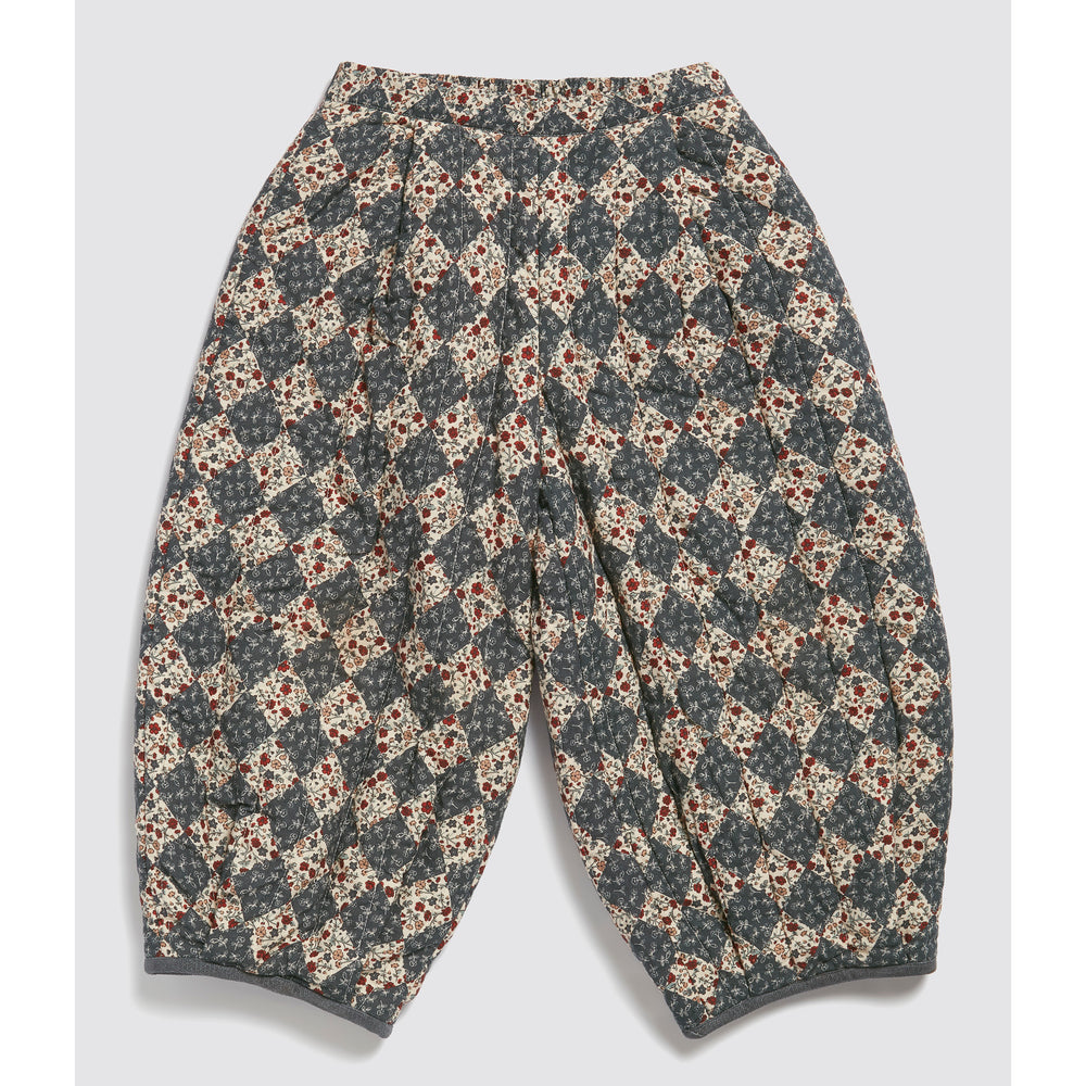 Little Cotton Clothes Quilted Jessica Trousers - Harlequin Floral