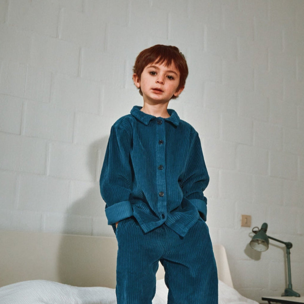 Poudre Organic Belladone Corduroy Shirt - Dark Denim