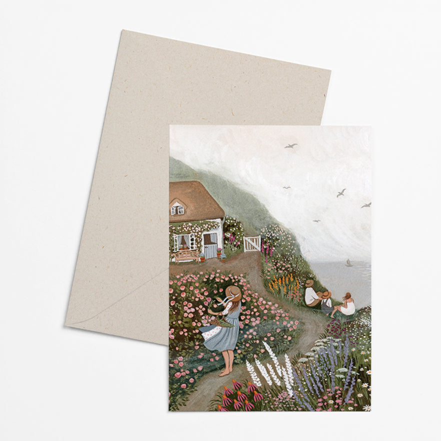 Robin Pieterse Rose Cottage Greeting Card