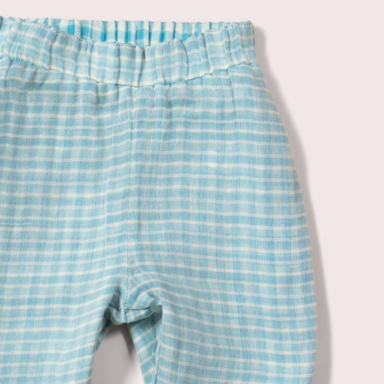 Little Green Radicals Blue Moon Reversible Pull On Trousers