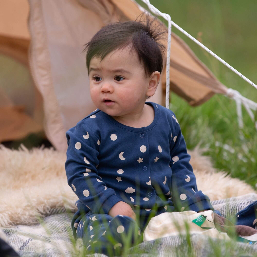 Little Green Radicals Full Moon Organic Sleepsuit