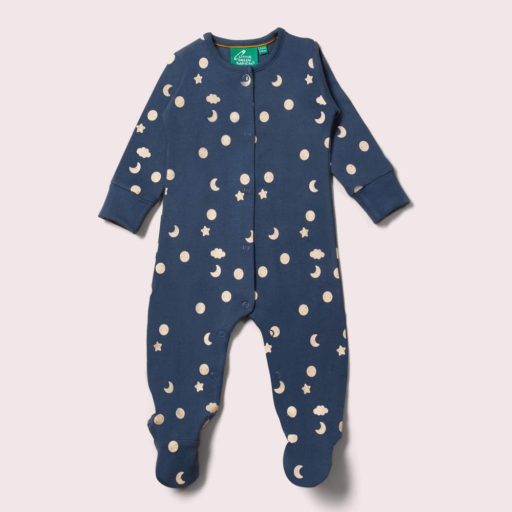 Little Green Radicals Full Moon Organic Sleepsuit