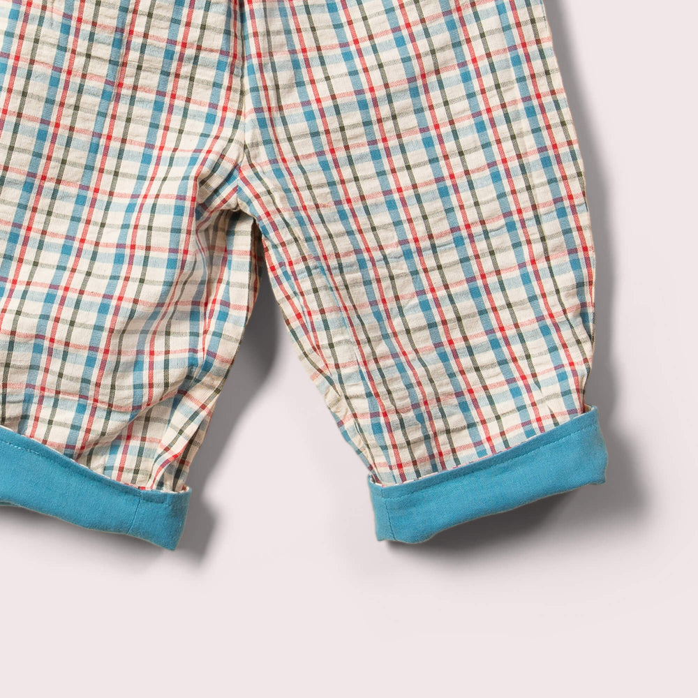 
                  
                    Little Green Radicals Checked Seersucker Reversible Pull on Trousers
                  
                