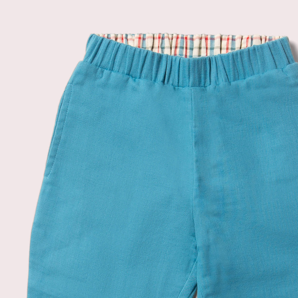 
                  
                    Little Green Radicals Checked Seersucker Reversible Pull on Trousers
                  
                