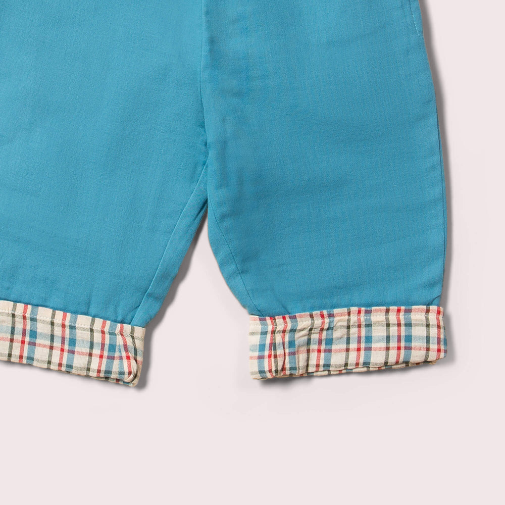 
                  
                    Little Green Radicals Checked Seersucker Reversible Pull on Trousers
                  
                