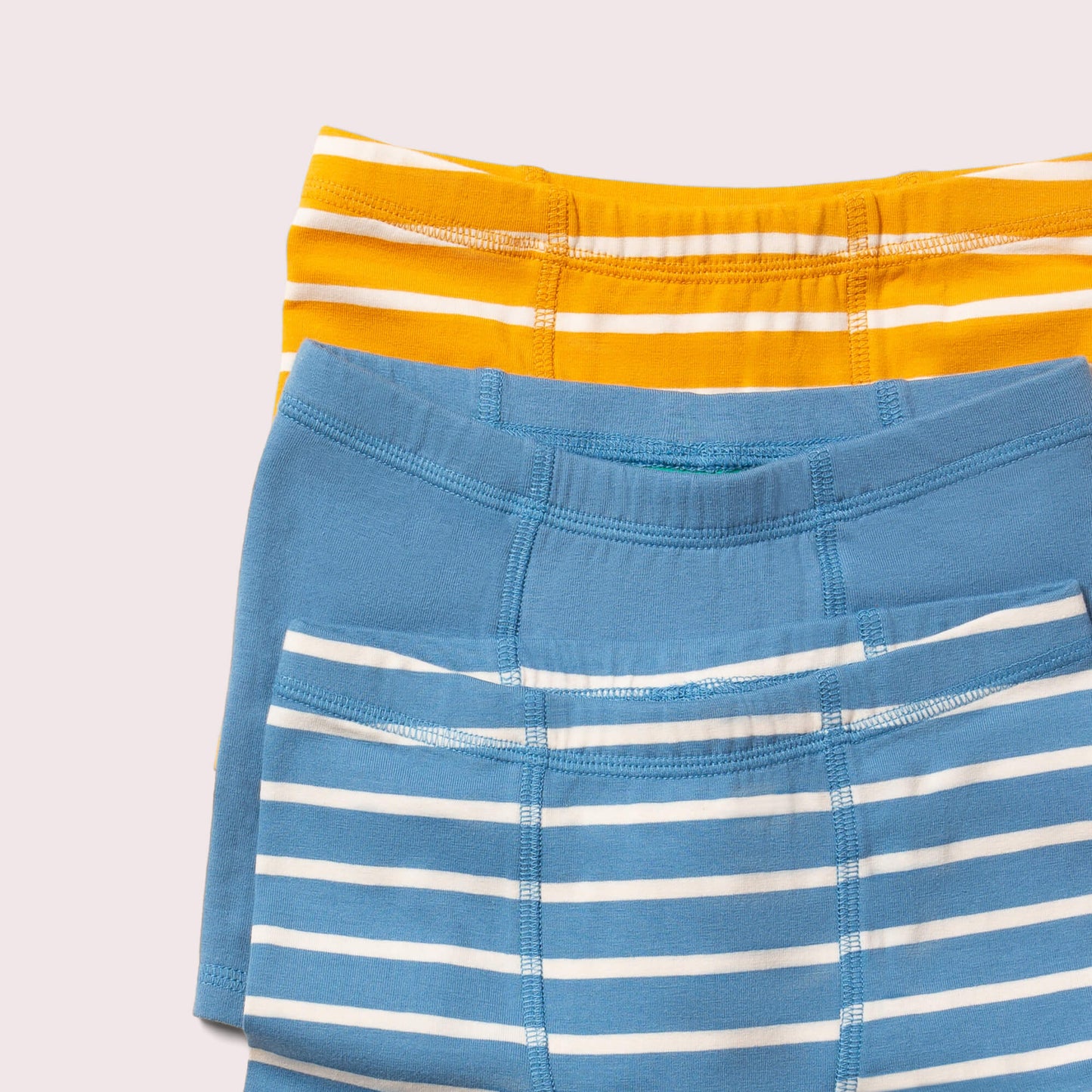 Little Green Radicals Organic Underwear Shorts 3 Pack - Blue Multi