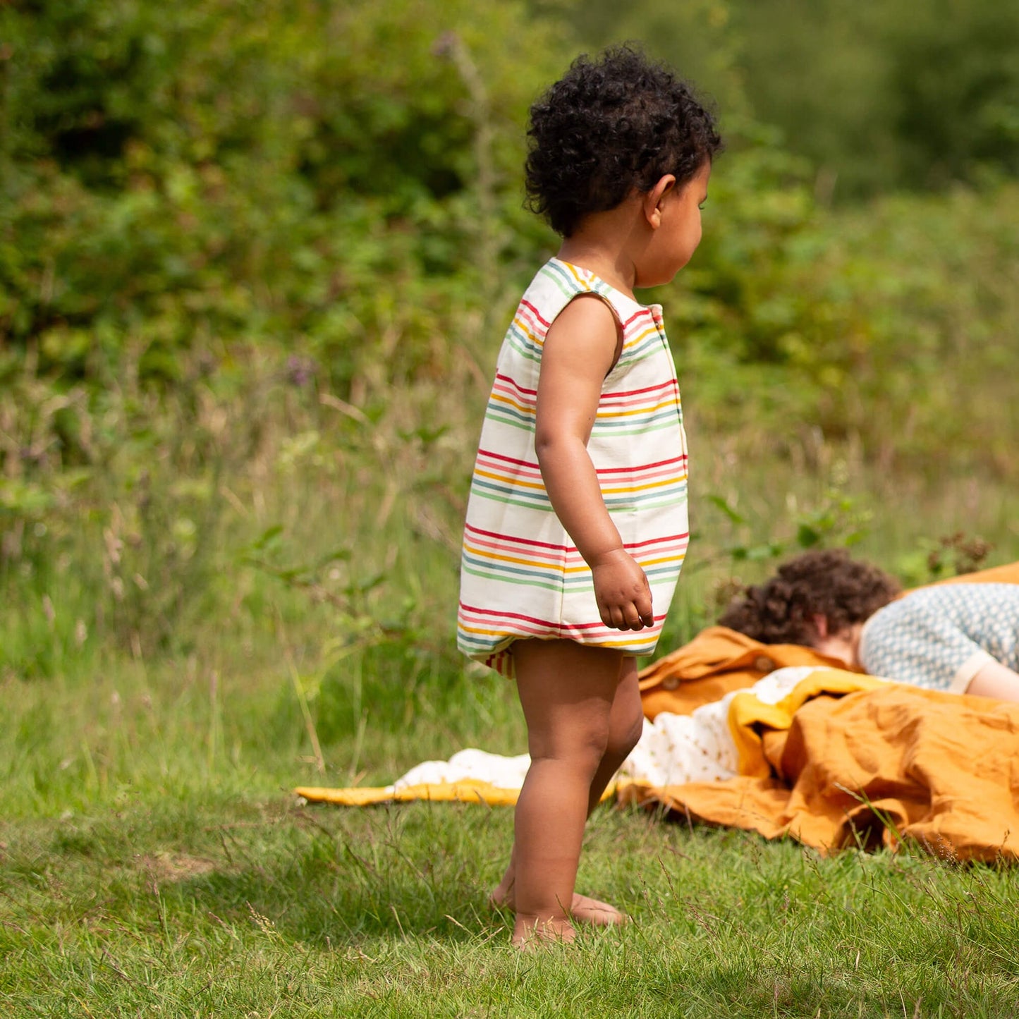 Little Green Radicals Cream Rainbow Bubble Body