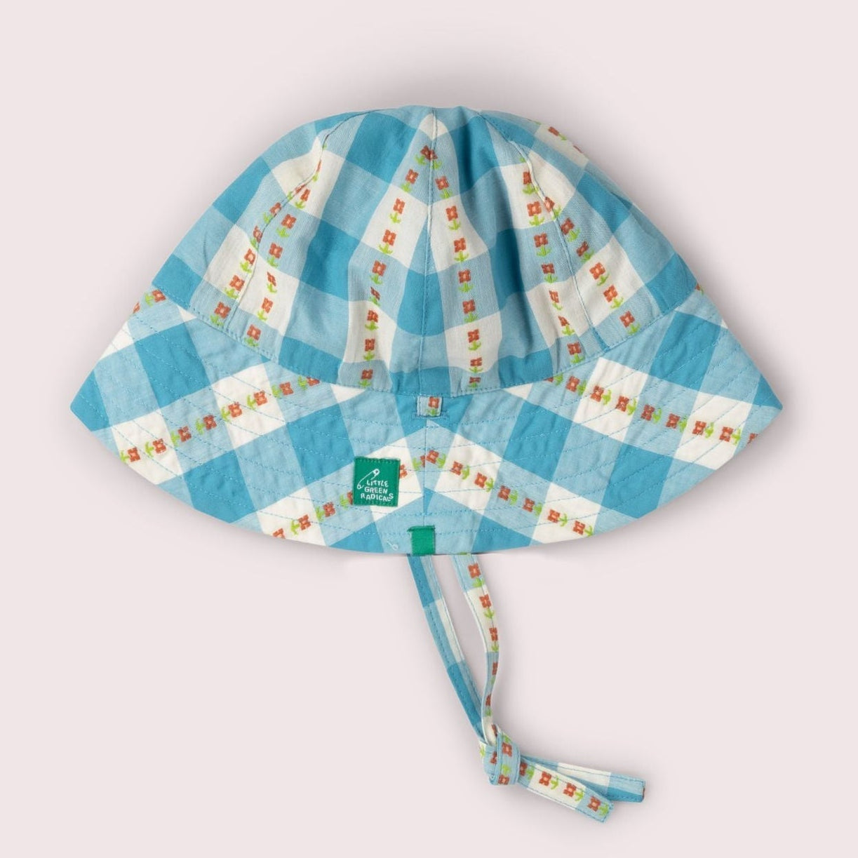 Little Green Radicals Blue Flowers Reversible Sunhat
