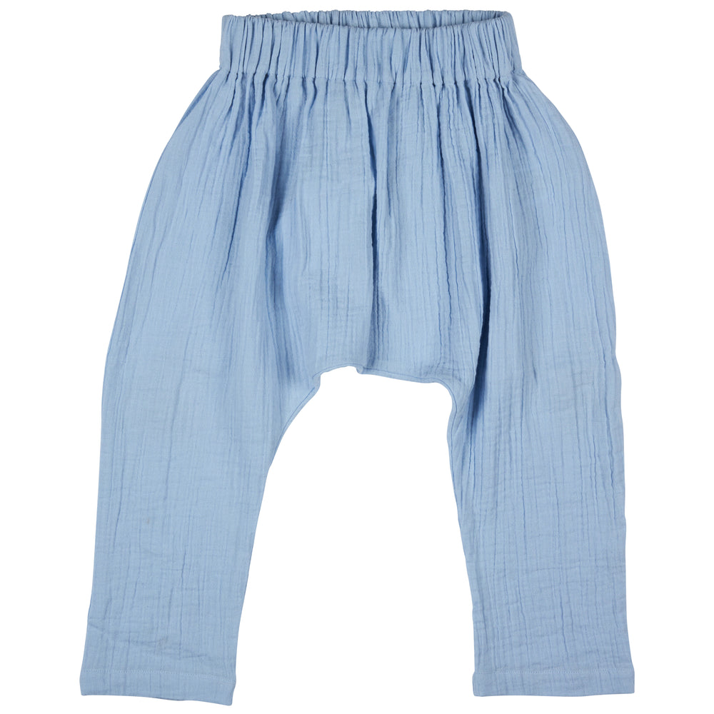 Pigeon Organics for Kids Muslin Baggy Pants - Pale Blue